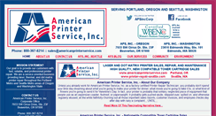 Desktop Screenshot of americanprinterservice.com